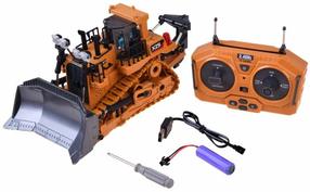 Радиоуправляемый бульдозер RC0600, oранжевый цв.