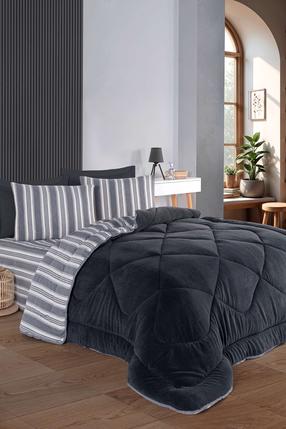 Комплект постельного белья Mijolnir Line - Anthracite, антрацитовый цв., 50 x 70 cm, 195 x 215 cm, 4 дет.