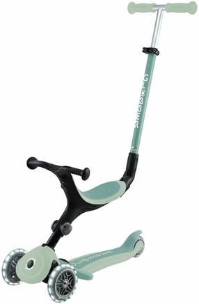 Детский самокат Globber Go-Up Active Lights Eco, мятный (mint) цв.