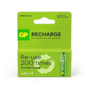 Įkraunamas elementas GP GPRHC083L001, AAA, 800 mAh, 4 vnt.