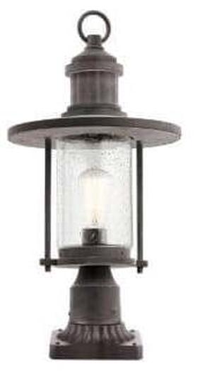 Vabalt seisev välisvalgusti Elstead Lighting Riverwood, 60W, E27, IP44, hall v., 20.3 cm x 44 cm