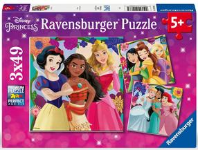 Пазл 3in1 Ravensburger Disney Princesses, 21 см x 21 см, 147 шт., многоцветный
