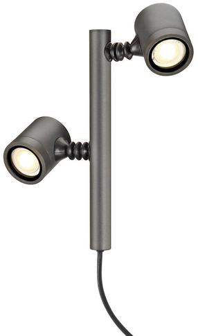 Pastatomas lauko šviestuvas SLV Myra 2, 4.5W, GU10, IP44, antracito sp., 25 cm x 30.5 cm