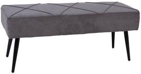Prieškambario suoliukas Home4you Kelsi, pilka sp., 100 cm x 36 cm x 43 cm