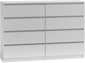 Komoda Malwa M8, balta sp., 97 cm x 40 cm x 138 cm