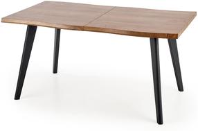 Stalas išskleidžiamas Dickson, ąžuolo sp./juoda sp., 120 - 180 cm x 80 cm x 75 cm