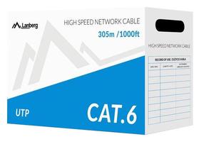 Vads Lanberg UTP CAT6, 305 m, pelēka krās.