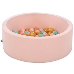 Baseinas su kamuoliukais Kalune Design Bubble Pops, ⌀ 7 cm, aukso sp. mėtinė (mint) sp.