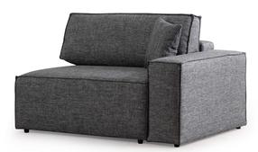 Kampinė sofa - lova Atelier Del Sofa Pirlo, tamsiai pilka sp., kairinė, 260 x 100 cm x 88 cm