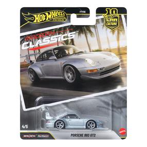  Žaislinis automobilis Mattel Hot Wheels Premium Car Culture Porsche 993 GT2 JKF16, 1:64, sidabro sp.