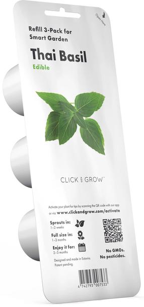 Išmanios daigyklos sėklos Click & Grow Thai, bazilikai, 40 g, 3 vnt.