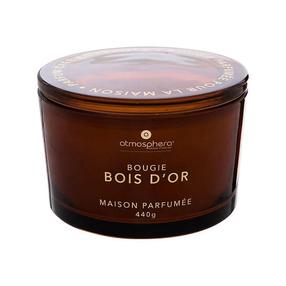 Svece, aromātiskā Atmosphera Glowy Woody, 30 h, 440 g, brūna krās.