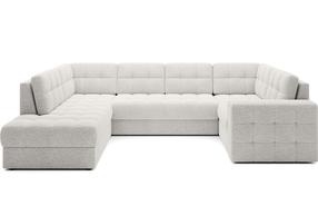 Kampinė sofa - lova Blewett Royal, balta sp., dešininė, 299 x 198 cm x 82 cm
