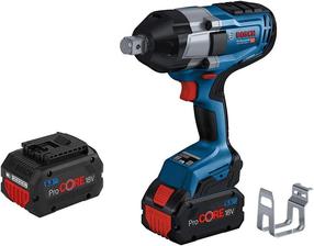 Akumuliatorinis smūginis veržliasukis su akumuliatoriumi Bosch GDS 18V-1050 H