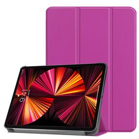 iLike Tri-Fold Eco-odinis stovo dėklas Samsung Tab S7 FE 12.4'' T730 T736 / S7 Plus T970 / T976 Violetinė