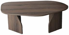 Kavos staliukas Kalune Design Nova, riešuto sp., 60 cm x 100 cm x 35 cm