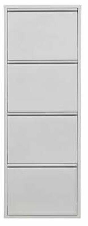 Batų spintelė Fly, balta, 15 cm x 50 cm x 136.5 cm