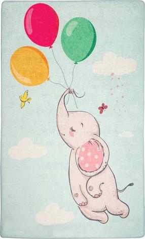 Paklājs Conceptum Hypnose Balloons 876CHL1095, daudzkrāsains/zila krās., 160 cm x 100 cm