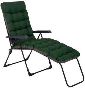Lauko gultas Patio Setenil Black Edition H024-32PB, juoda sp./žalia sp., 187 cm x 58 cm x 102 cm