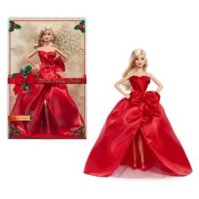 Lėlė Mattel Barbie Signature 2026 Holiday JJX65, 30 cm, raudona sp.