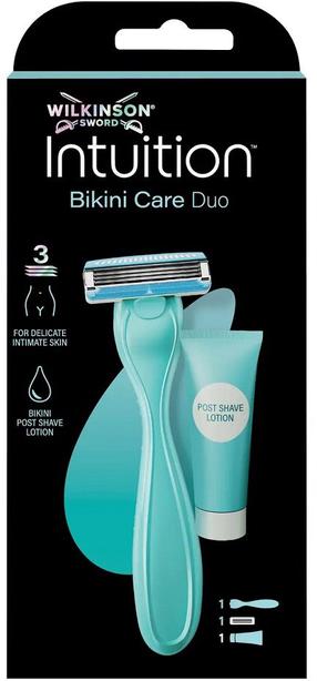 Набор для бритья, для зоны бикини Wilkinson Sword Intuition Bikini Care Duo, 3 шт.