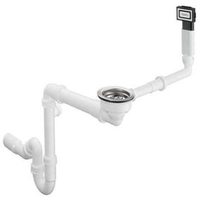 Sifons izlietnei Hansgrohe D16-10, balta krās.