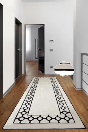 Ковровая дорожка Conceptum Hypnose Bague 286CHL6751, черный цв./бежевый цв., 300 см x 80 см