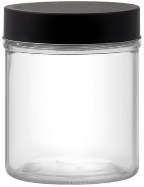Kuivaine konteiner Domotti Milos, 0.7 l, läbipaistev v./must v.