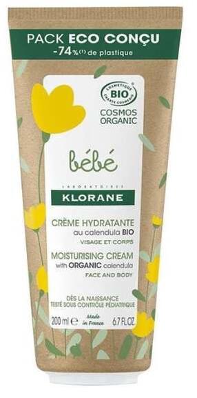 Крем для младенцев Klorane Bebe Bio Moisturizing, 200 мл