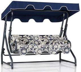 Lauko sūpynės Kalune Design Olea 6, įvairių spalvų, 110 cm x 200 cm x 165 cm