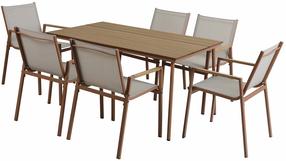Aiamööbli komplekt Patio Marseille, beež v., 6 istekohta