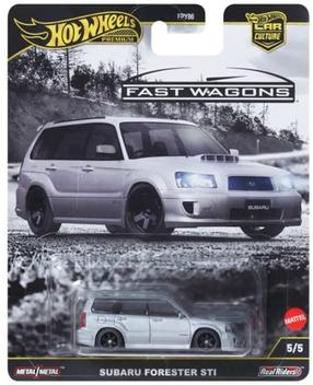 Rotaļlieta automašīna Mattel Hot Wheels Car Culture Subaru Forester STI JBK87, 1:64, sudraba krās.