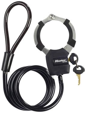 Замок Masterlock 8275EURDPROBLK, черный цв./серый цв., 1000 мм x 8 мм