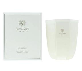 Svece, aromātiskā Dr. Vranjes Firenze Ginger lime, 150 h, 1000 g, balta krās.