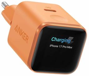 Telefono įkroviklis Anker Nano A121DGO1, USB Type-C, oranžinė sp., 45 W