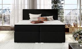 Lova dvigulė continental Bolero Sawana 14, 180 x 200 cm, juoda sp., su čiužiniu
