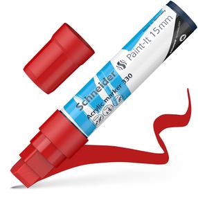 Акриловый маркер Schneider Paint-lt 330, 15 мм, красный цв.
