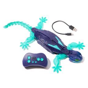 Rotaļu dzīvnieks gekons Hex Bots Wall Crawler, zaļa krās./violeta krās.