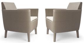 Lauko krėslas Keter Salemo Duo, smėlio ruda sp., 74 cm x 67 cm x 76 cm