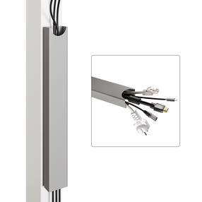 Kabeļa turētājs Desktronic Magnetic, 370 x 50 mm, pelēka krās.