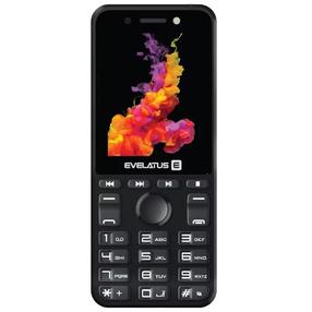 Evelatus Tron Plāns Pogu Telefons ar Divām Sim kartēm Radio Lukturi Kameru & Ietilpīgu akumulātoru Melns