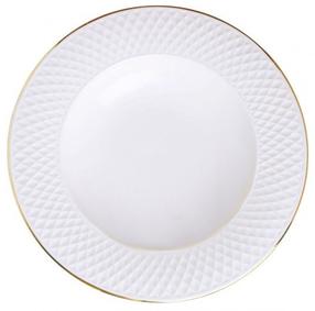 Тарелка Quality Ceramic E Clat, Ø 23 см, белый цв.