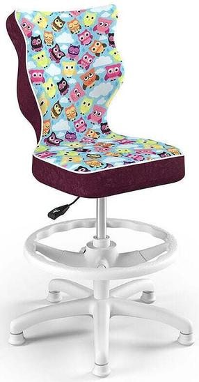 Bērnu darba krēsls Petit HC+F Size 3 ST32, 33.5 x 30 x 89.5 cm, zila krās./balta krās./violeta krās.