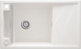 Кухонная мойка Deante Magnetic ZRM_A113, гранит, 82 см x 50 см x 20.5 см, алебастр цв.