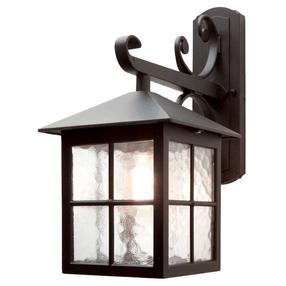 Sieninis lauko šviestuvas Elstead Lighting Winchester 1, 60W, E27, IP23, juoda sp., 18.5 cm x 40 cm