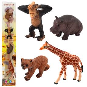 Figūrėlių rinkinys, gyvūnai Lean Toys Wild Life, 4 vnt., įvairių spalvų