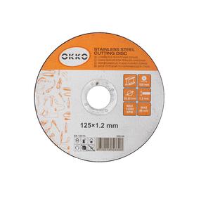 Pjovimo diskas kampiniam šlifuokliui Okko 200.04, 125 mm x 1.2 mm x 22.23 mm