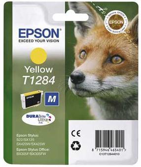 Rašalinio spausdintuvo kasetė Epson T1284, geltona sp.