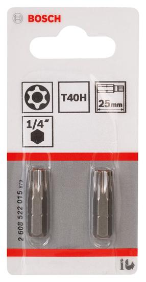 Набор битов для отверток Bosch 2608522015, T40H, 25 мм, 1/4"