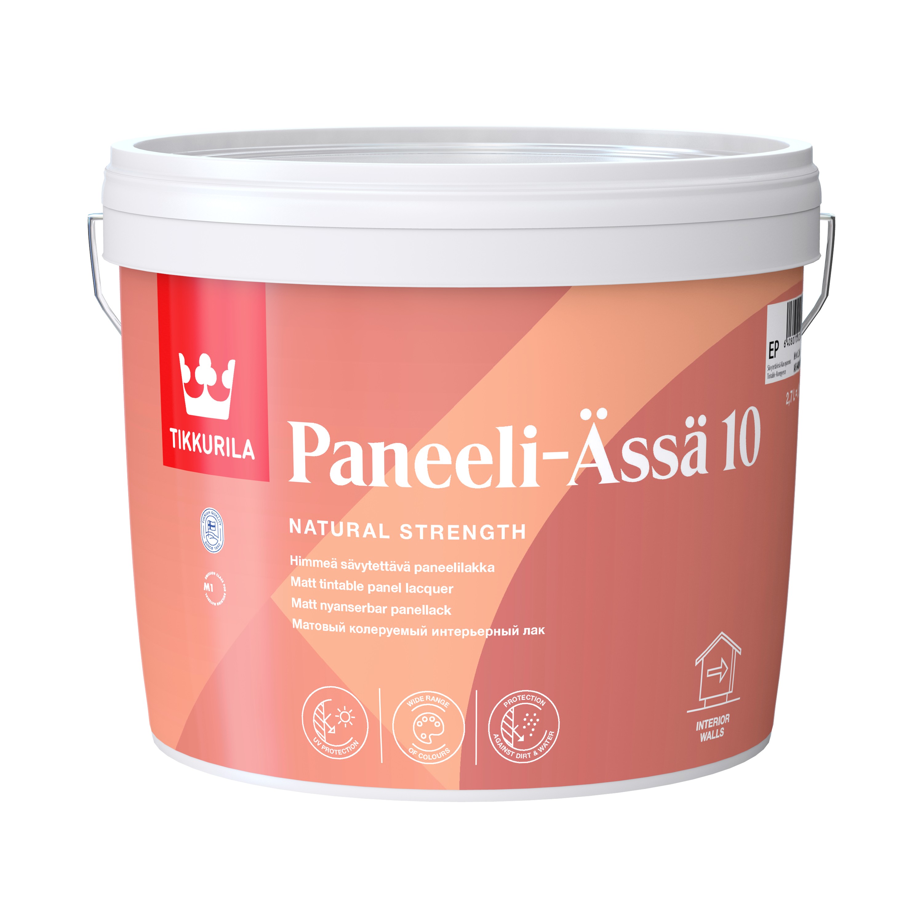 Lakk, matt Tikkurila Paneeli-Assa 10, 2.7 l